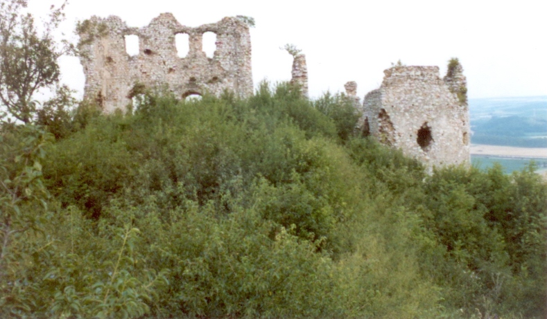 Pohľad z vnútra hradu na východnú časť hradu